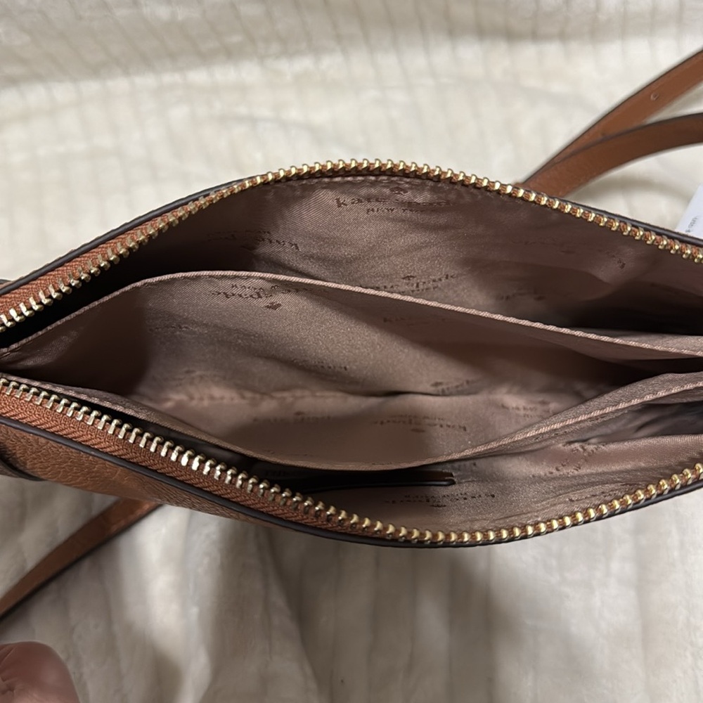 Kate Spade Warm Ginge Pebbled Leather Crossbody Bag - Picture 11 of 14